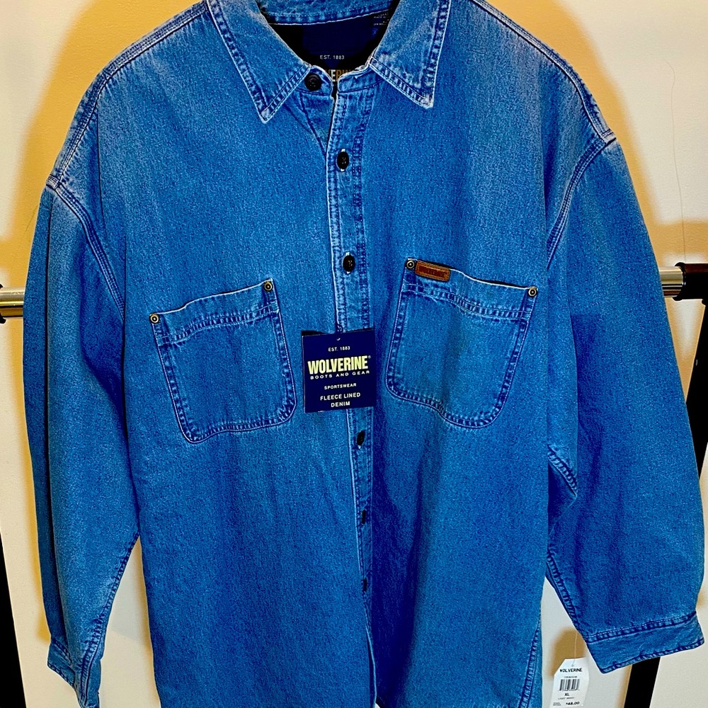 Wolverine Fleece-lined Denim Shirt/Jacket